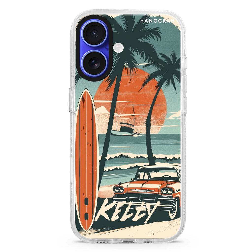 Surf Vibes Magsafe 兼容水晶透明保護殼