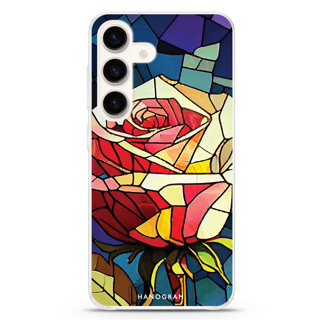 Rose Art Samsung Galaxy S26/S25/S24 水晶透明保護殼正面展示