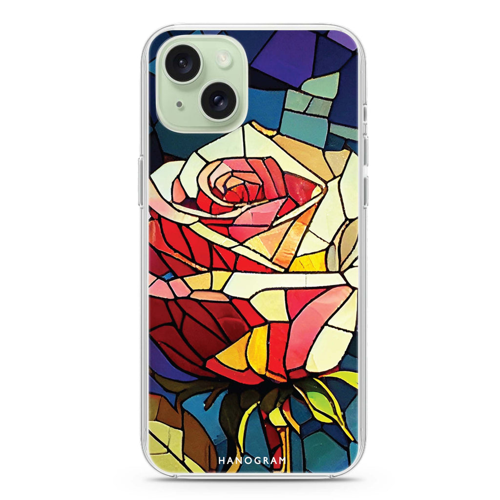 Rose Art iPhone 15 Plus Magsafe 兼容水晶透明保護殼