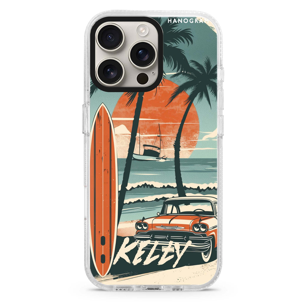 Surf Vibes Magsafe 兼容水晶透明保護殼