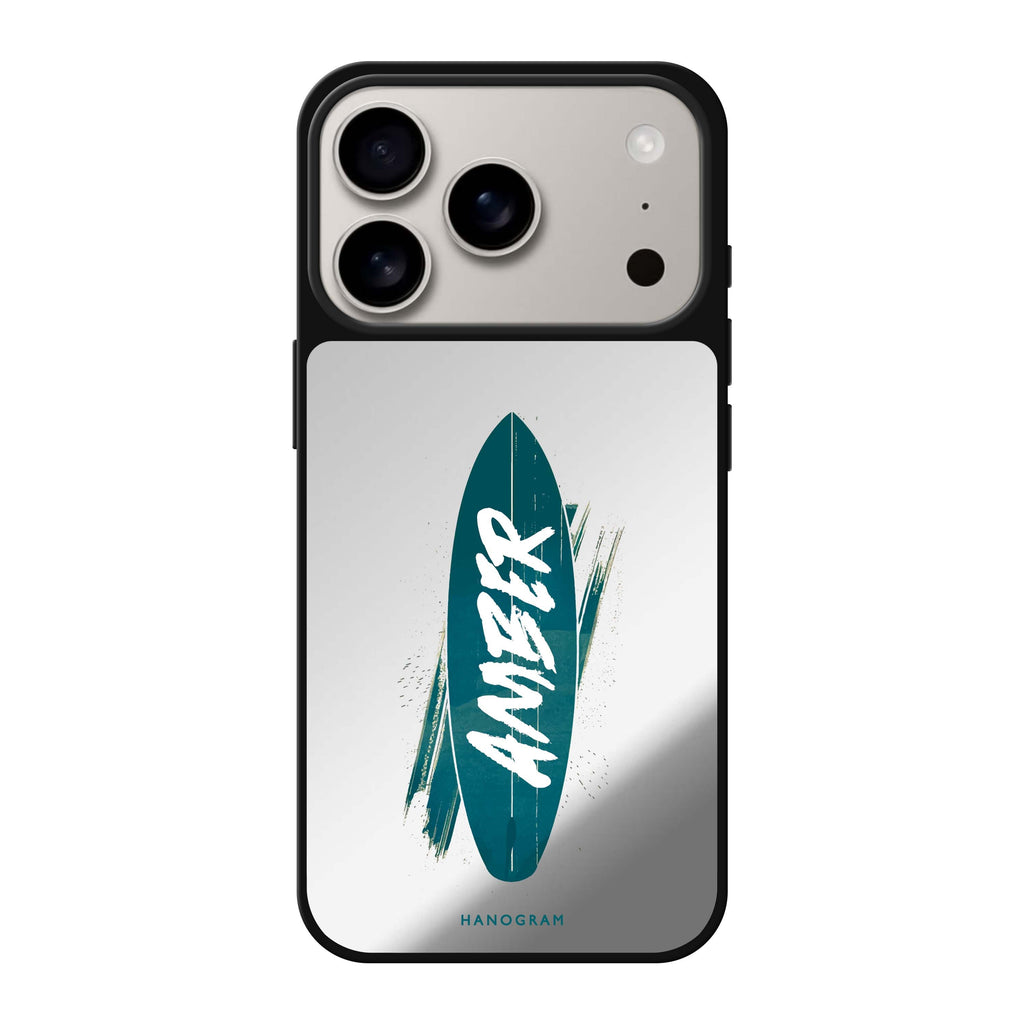 Surf's Up 文字 iPhone 17 Pro Max 鏡面手機殼主圖