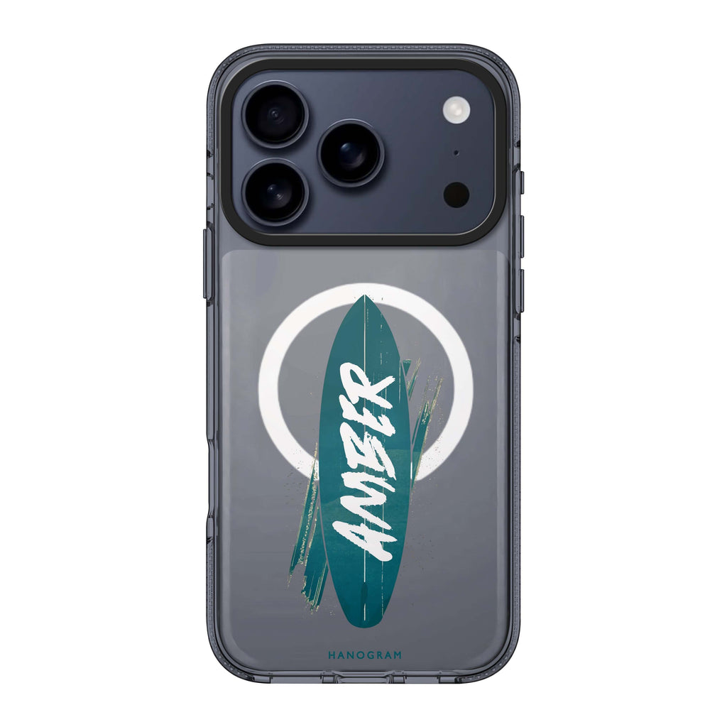 Surf's Up iPhone 17 Pro Max MagSafe 水晶透明保護殼 文字設計設計 可自訂名字 圖1