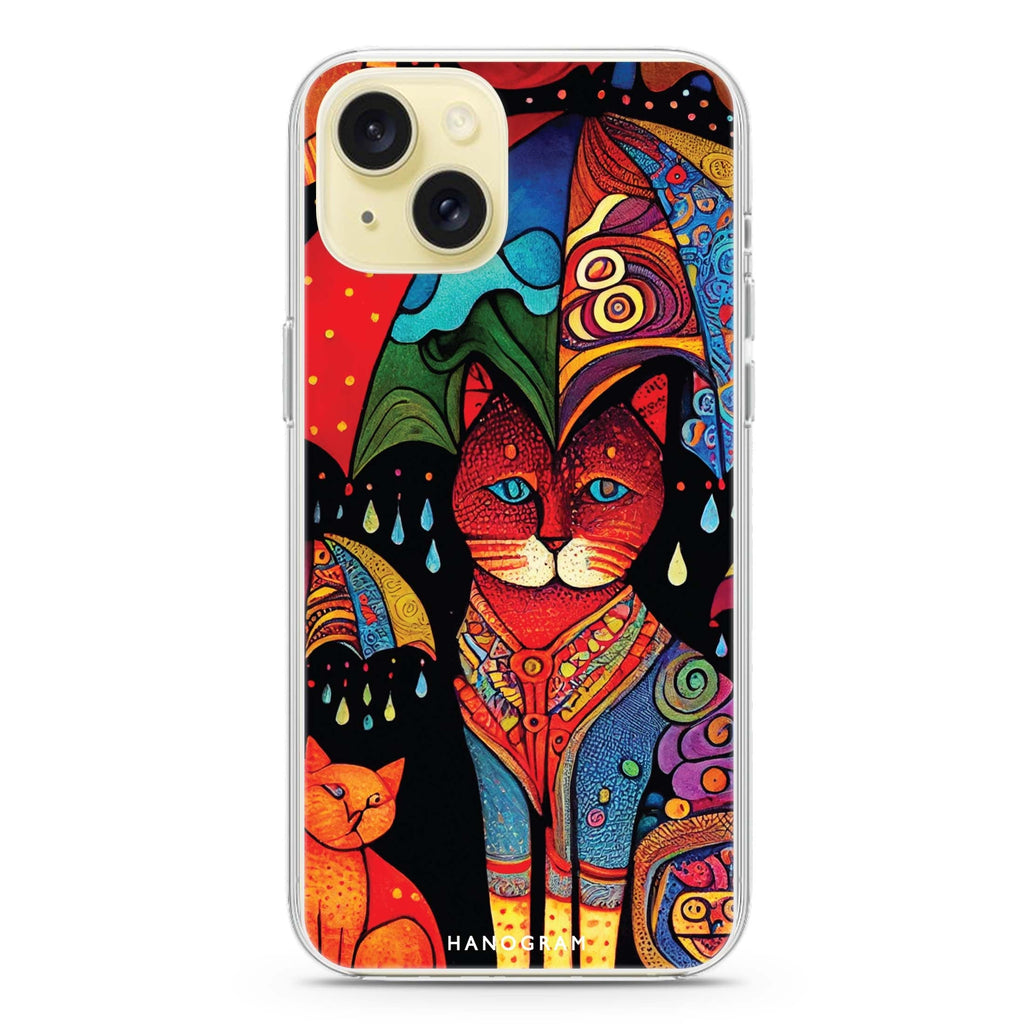 Raining Cat iPhone 15 水晶透明保護殼