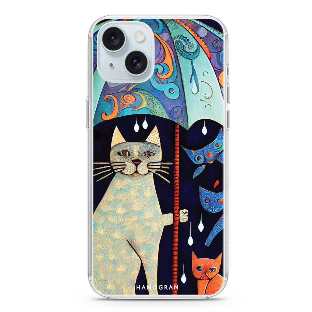 Raining Cat iPhone 15 水晶透明保護殼