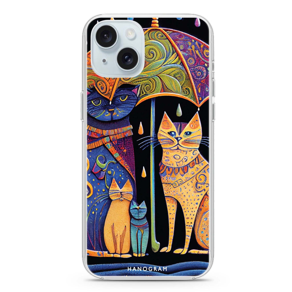 Raining Cat iPhone 15 plus 水晶透明保護殼