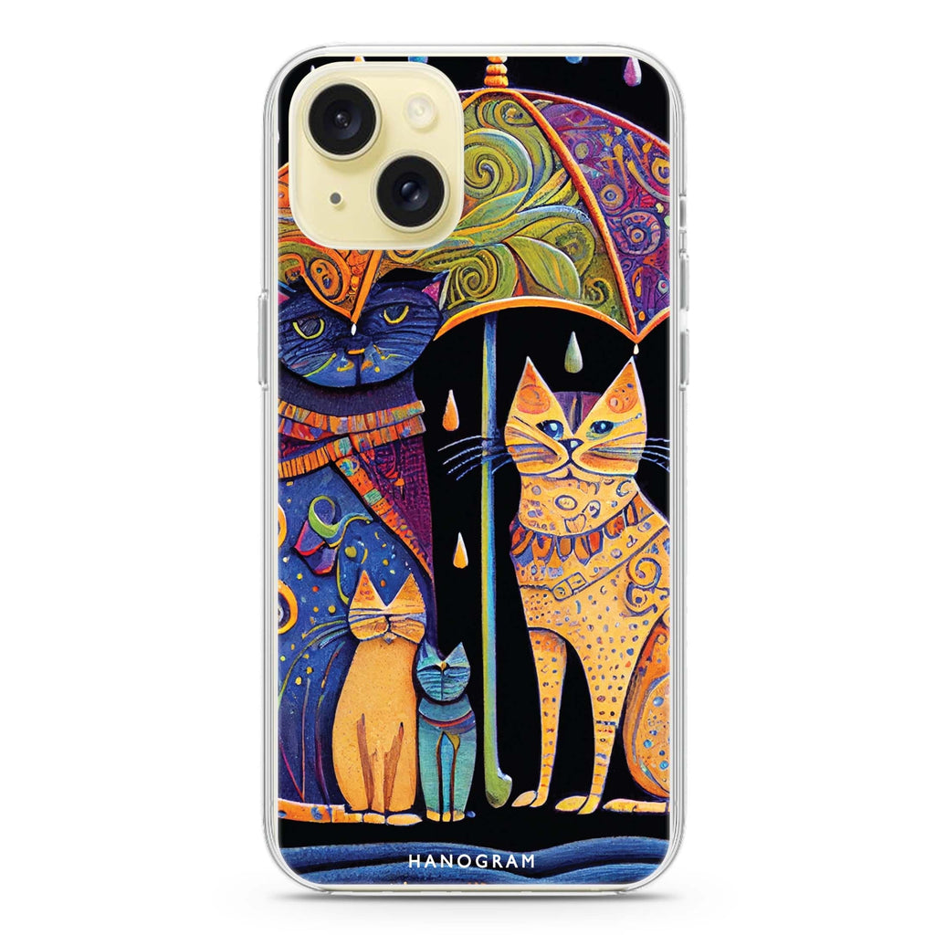 Raining Cat iPhone 15 水晶透明保護殼