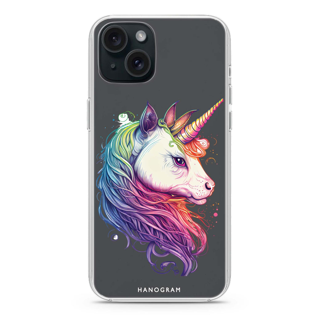 A unicorn iPhone 15 水晶透明保護殼