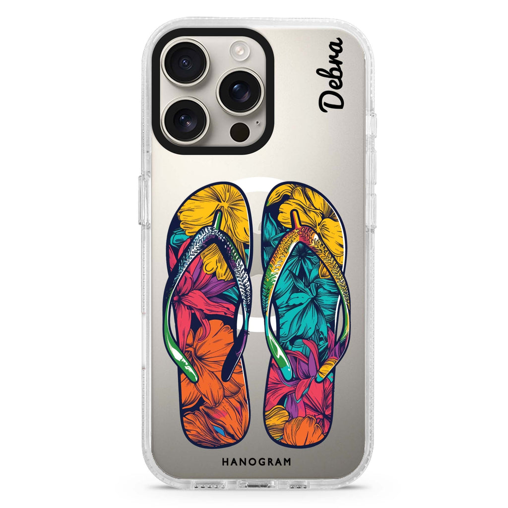 Beach Walkers Magsafe 兼容水晶透明保護殼