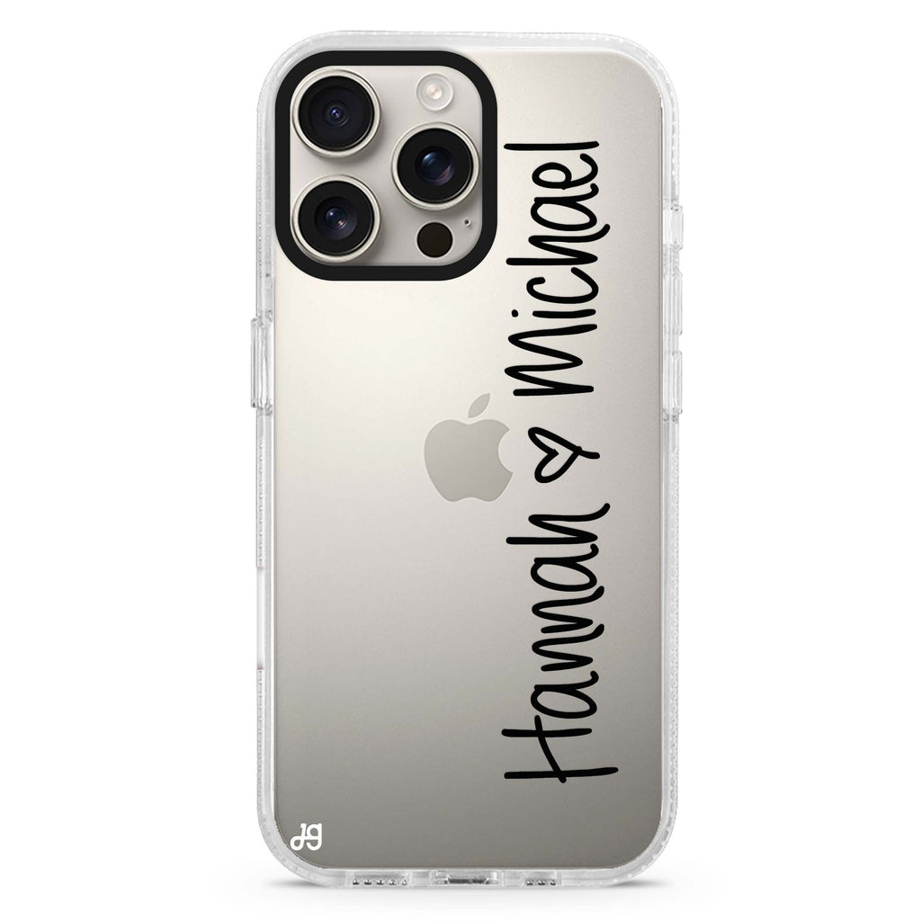 Vertical Names iPhone 16 Pro & 16 Pro Max Case - Personalized and Stylish Protection