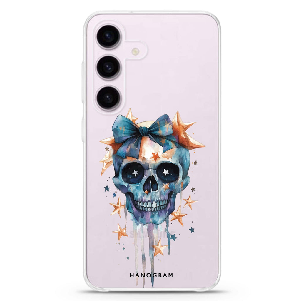 Midnight Magic Charms Samsung Galaxy S26/S25/S24 水晶透明保護殼正面展示