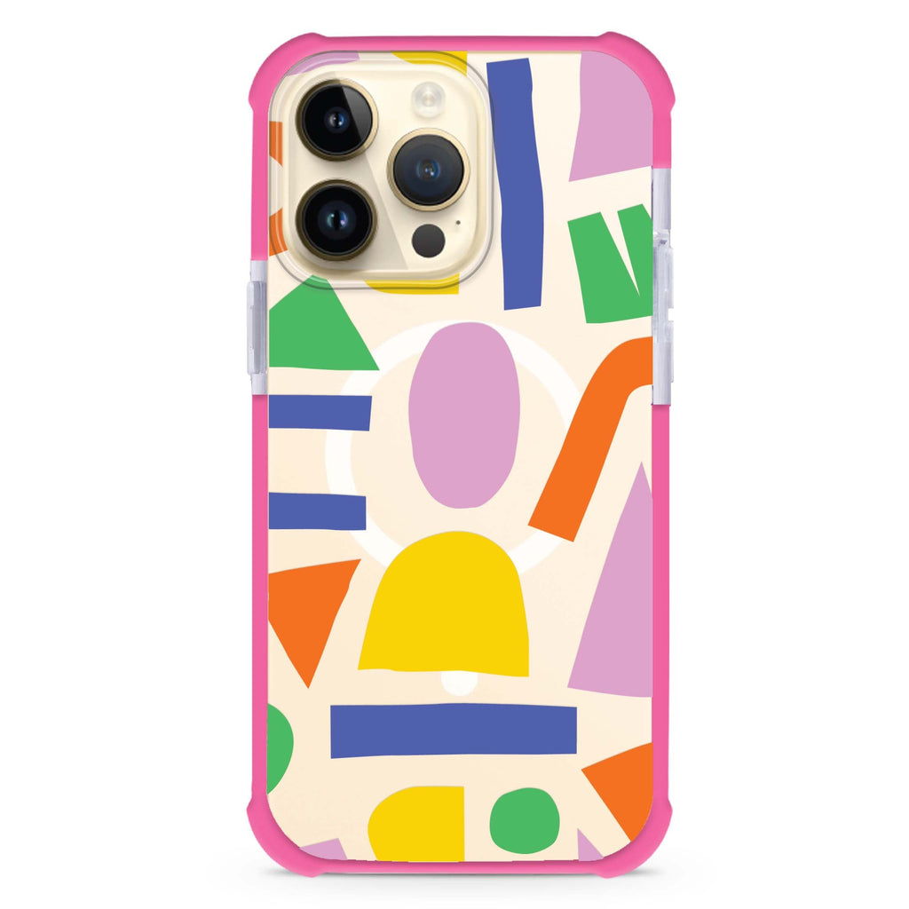 Abstract Doodles iPhone Magsafe 兼容超強防摔保護殼
