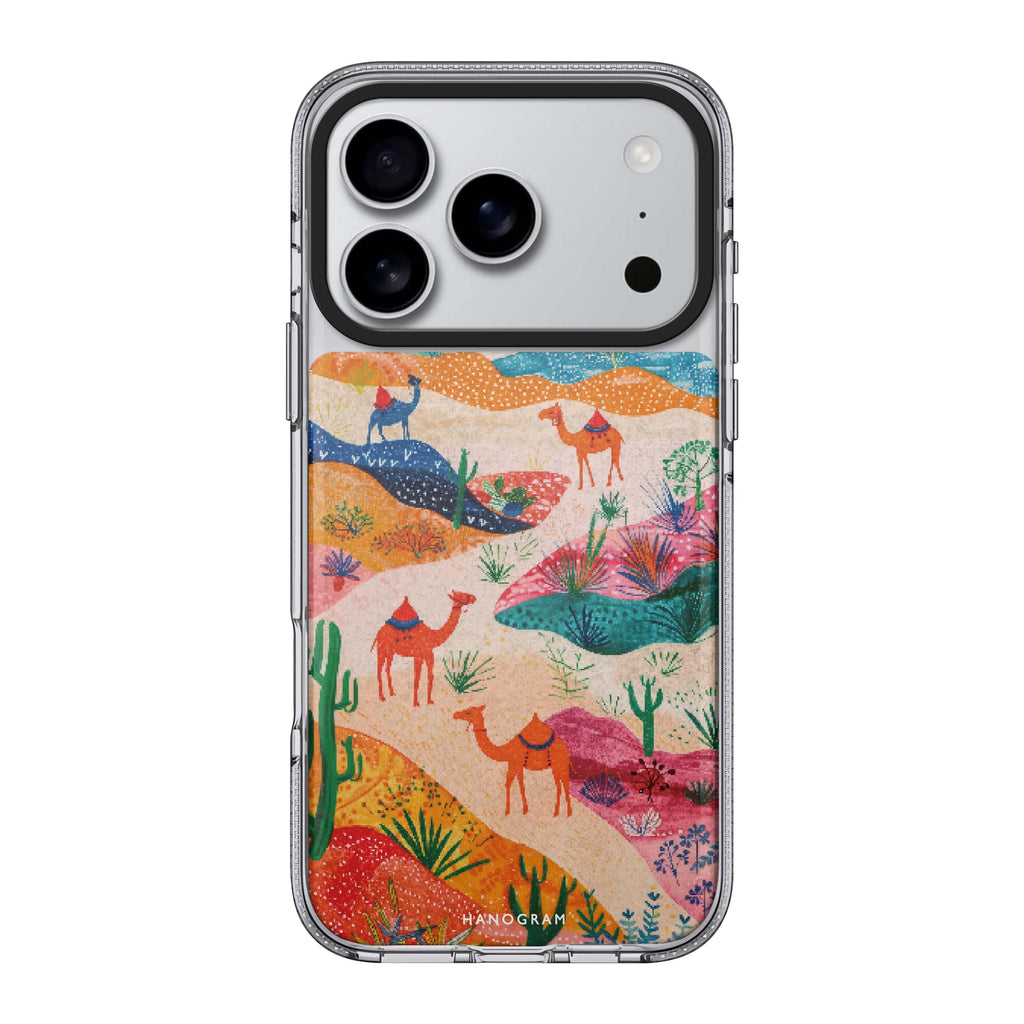 Sand Dunes Safari iPhone 17 Pro Max MagSafe 水晶透明保護殼 自然風格設計 圖1