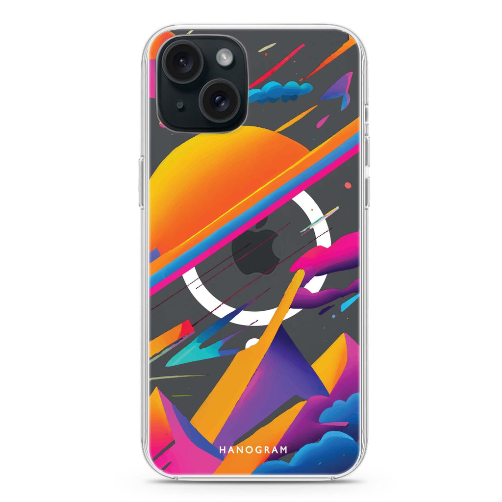 Galaxy Art iPhone 15 Magsafe 兼容水晶透明保護殼