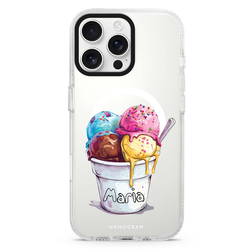 Sweet Scoops Magsafe 兼容水晶透明保護殼