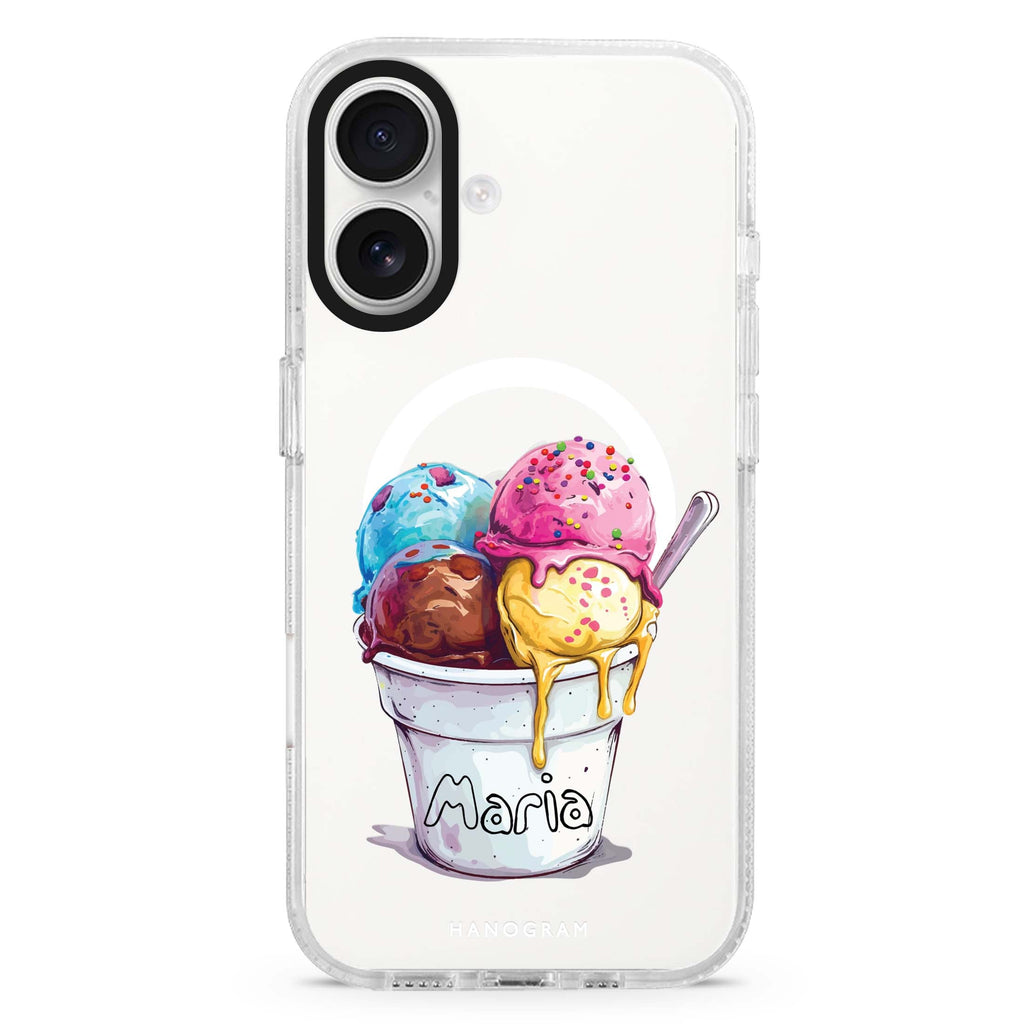 Sweet Scoops Magsafe 兼容水晶透明保護殼
