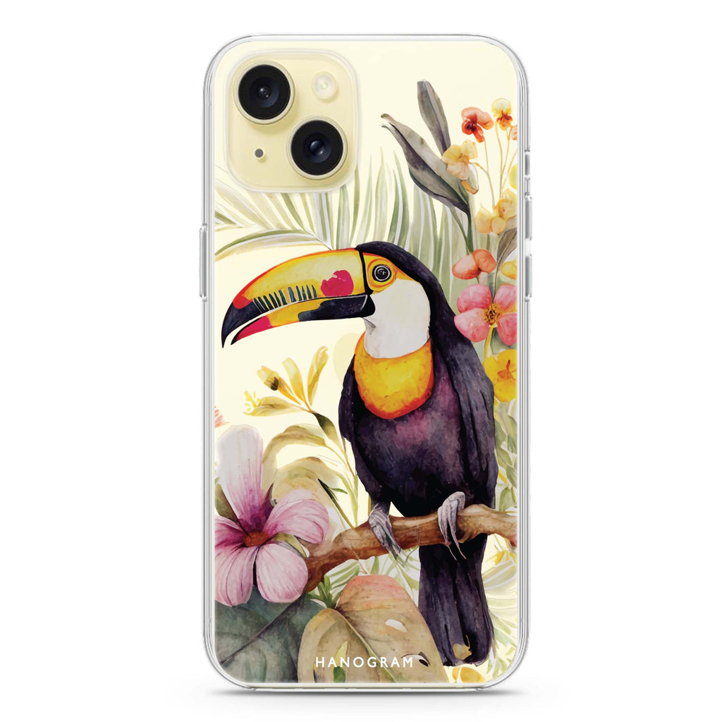 Tropical bird iPhone 15 水晶透明保護殼