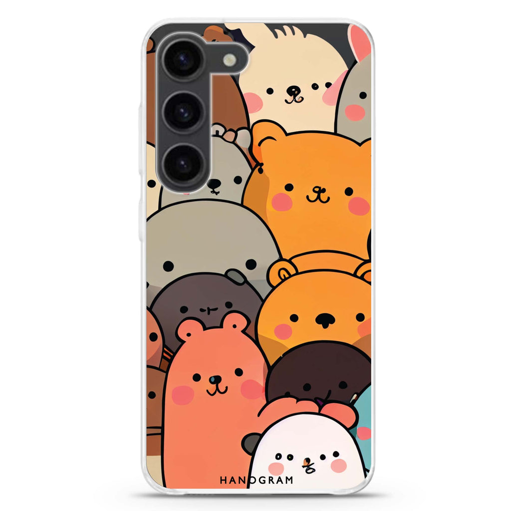 Cute animals Samsung Galaxy 水晶透明保護殼