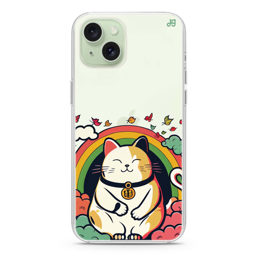 Lucky Cat iPhone 15 水晶透明保護殼