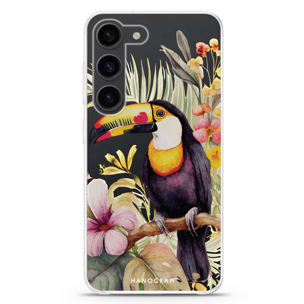 Tropical bird Samsung Galaxy 水晶透明保護殼