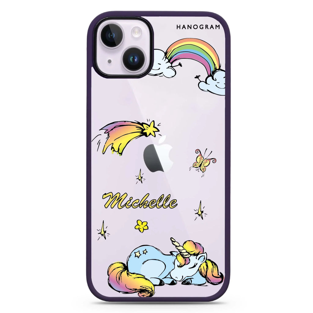 Rainbow Unicorn iPhone 15 Plus 防衝擊保護殼