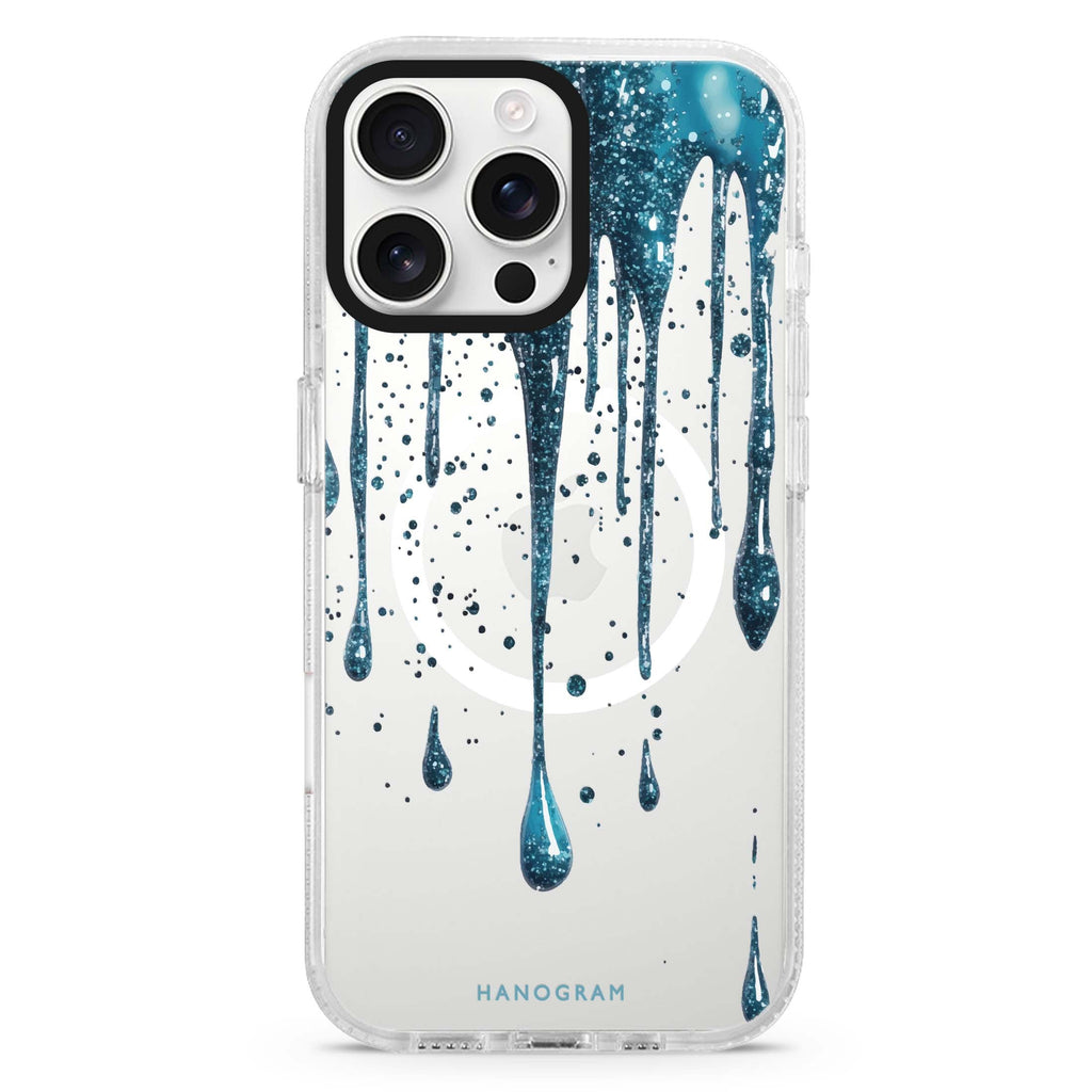 Aqua Shimmer Magsafe 兼容水晶透明保護殼