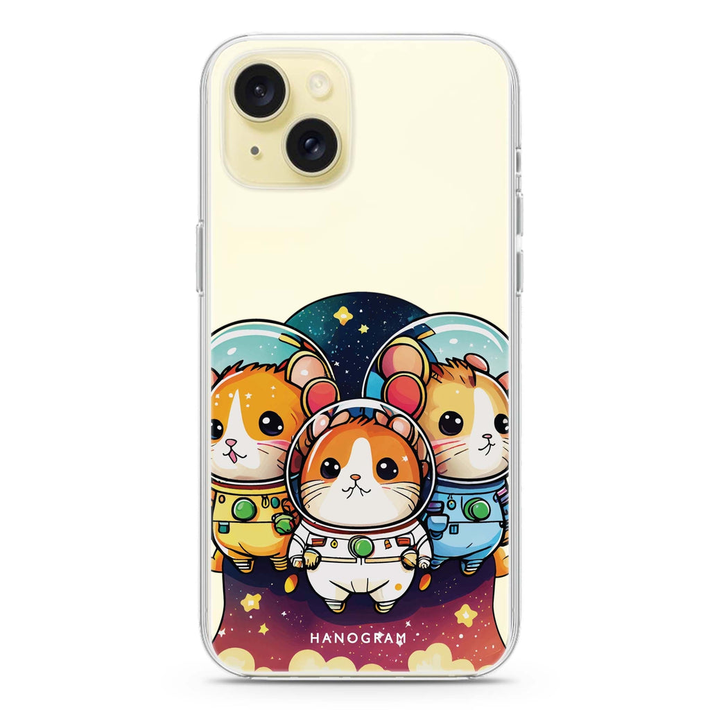 Space squirrels iPhone 15 plus 水晶透明保護殼