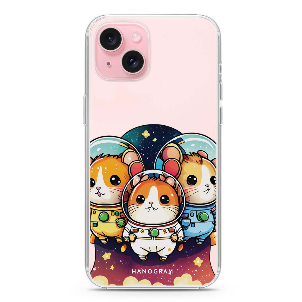 Space squirrels iPhone 15 水晶透明保護殼