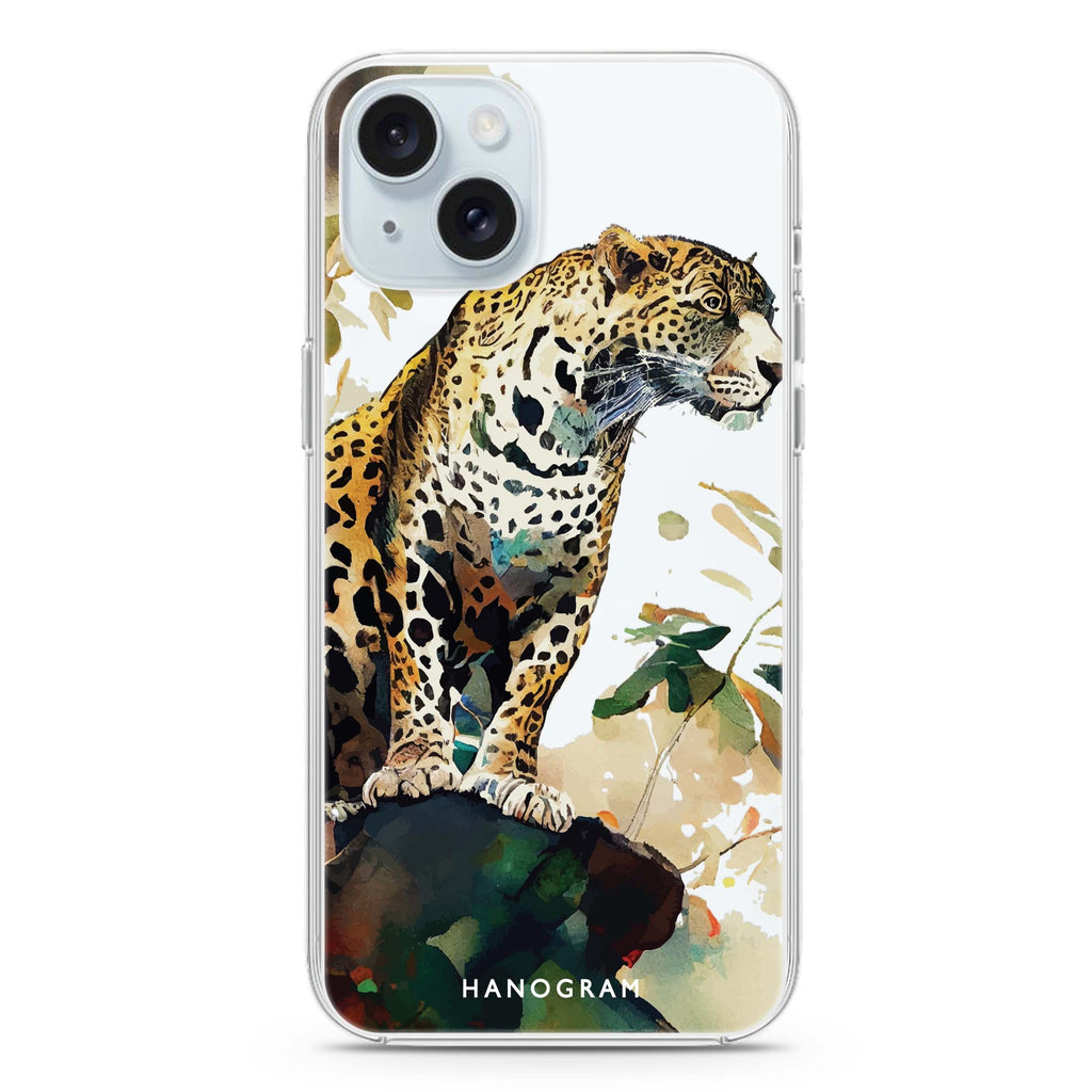 A leopard iPhone 15 水晶透明保護殼