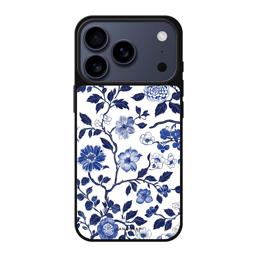 Dynasty Blue 藍色圖案 iPhone 17 Pro Max 鏡面手機殼主圖