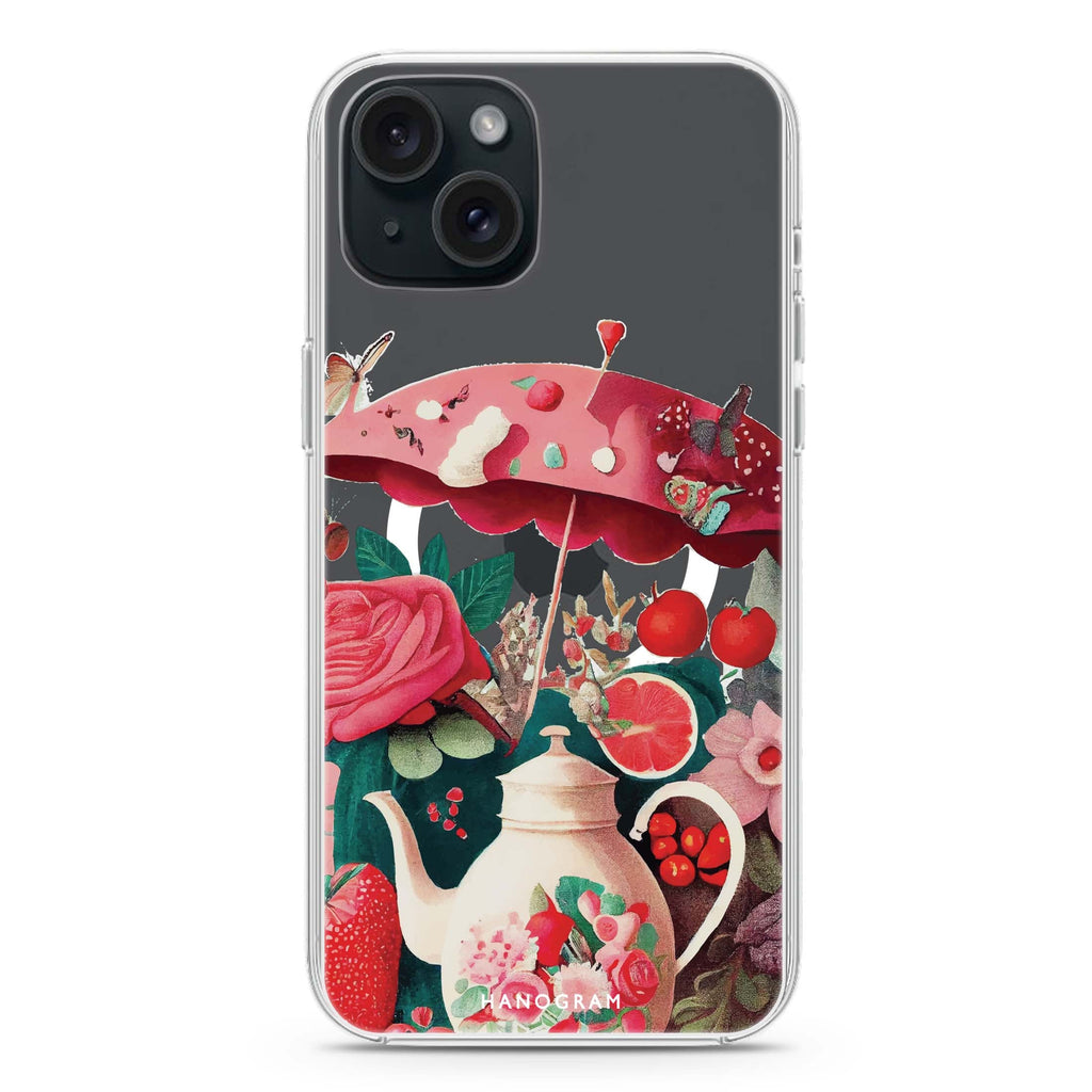 Tea Time iPhone 15 Plus Magsafe 兼容水晶透明保護殼
