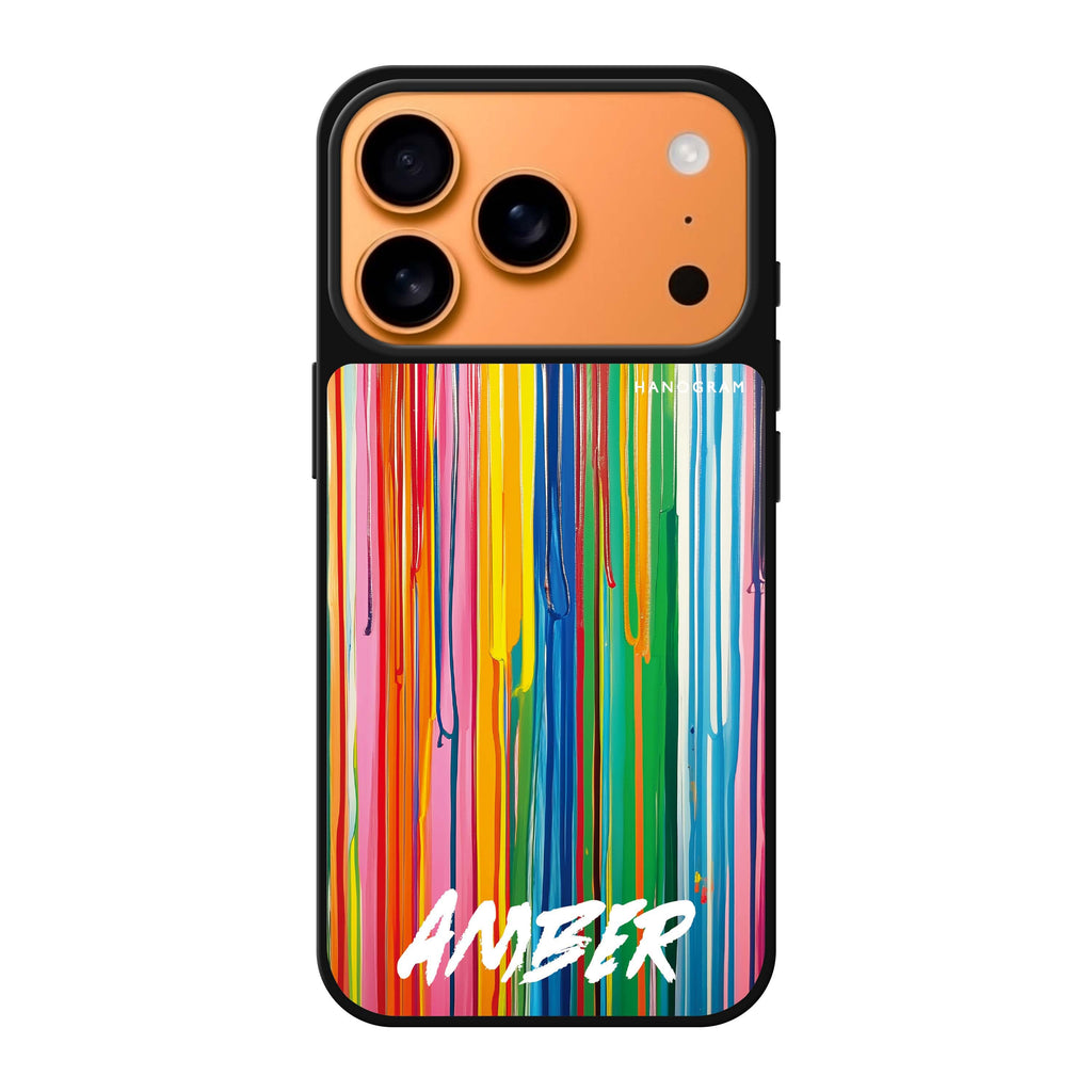 Vivid Stripes 圖案 iPhone 17 Pro Max 鏡面手機殼主圖