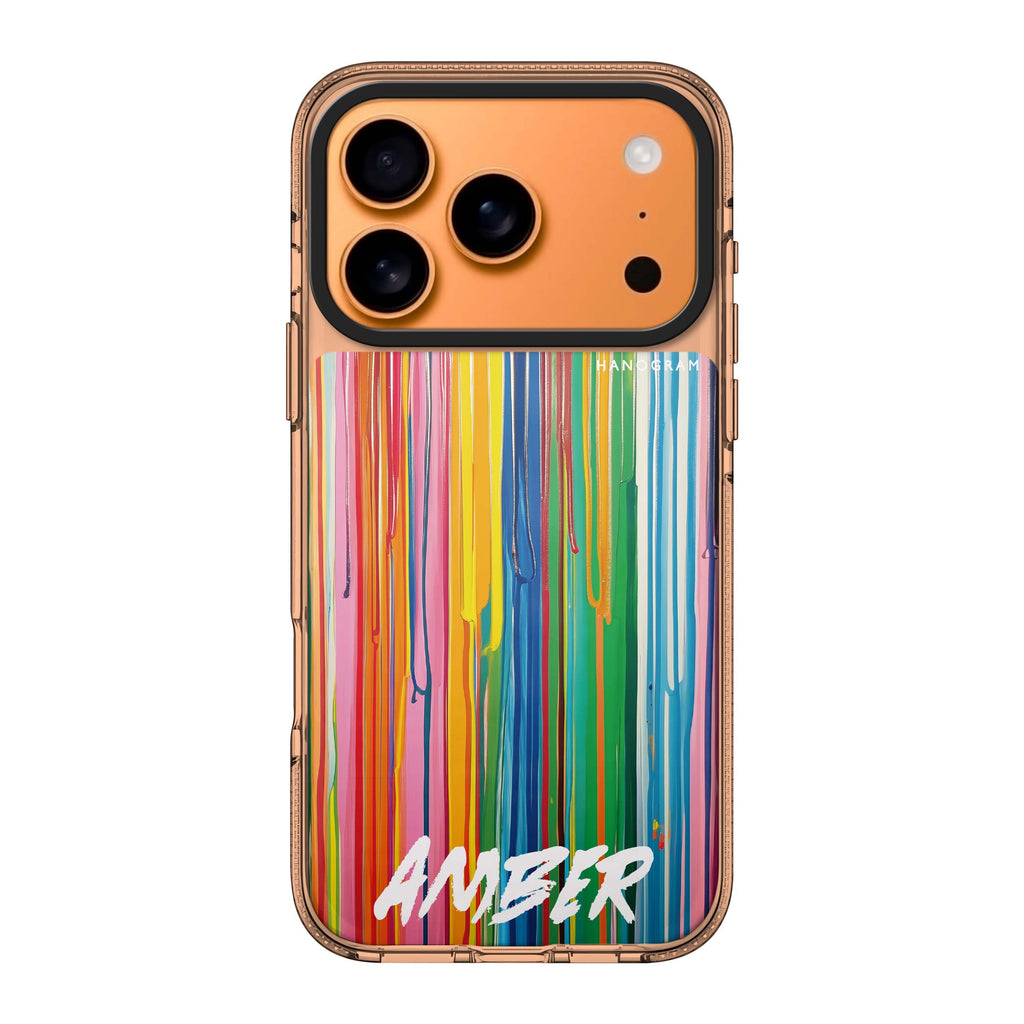 Vivid Stripes iPhone 17 Pro Max MagSafe 水晶透明保護殼 圖案款設計 可自訂名字 圖1