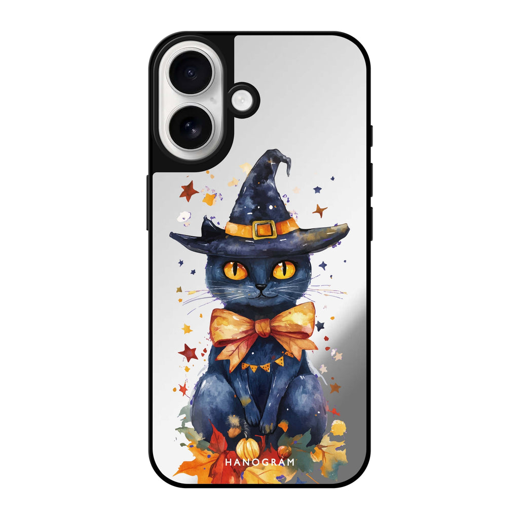Midnight Kitty Charms Magsafe 兼容鏡面手機殼