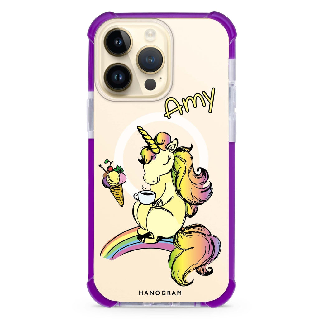 Cute Unicorn iPhone Magsafe 兼容超強防摔保護殼
