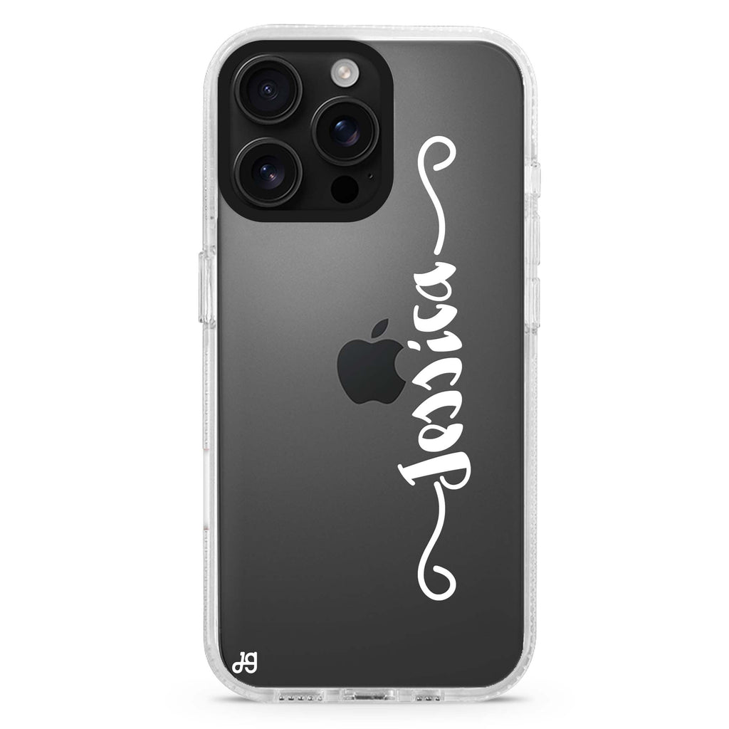 Casual Vertical Name iPhone 16 Pro & 16 Pro Max Case - Personalized and Stylish Protection