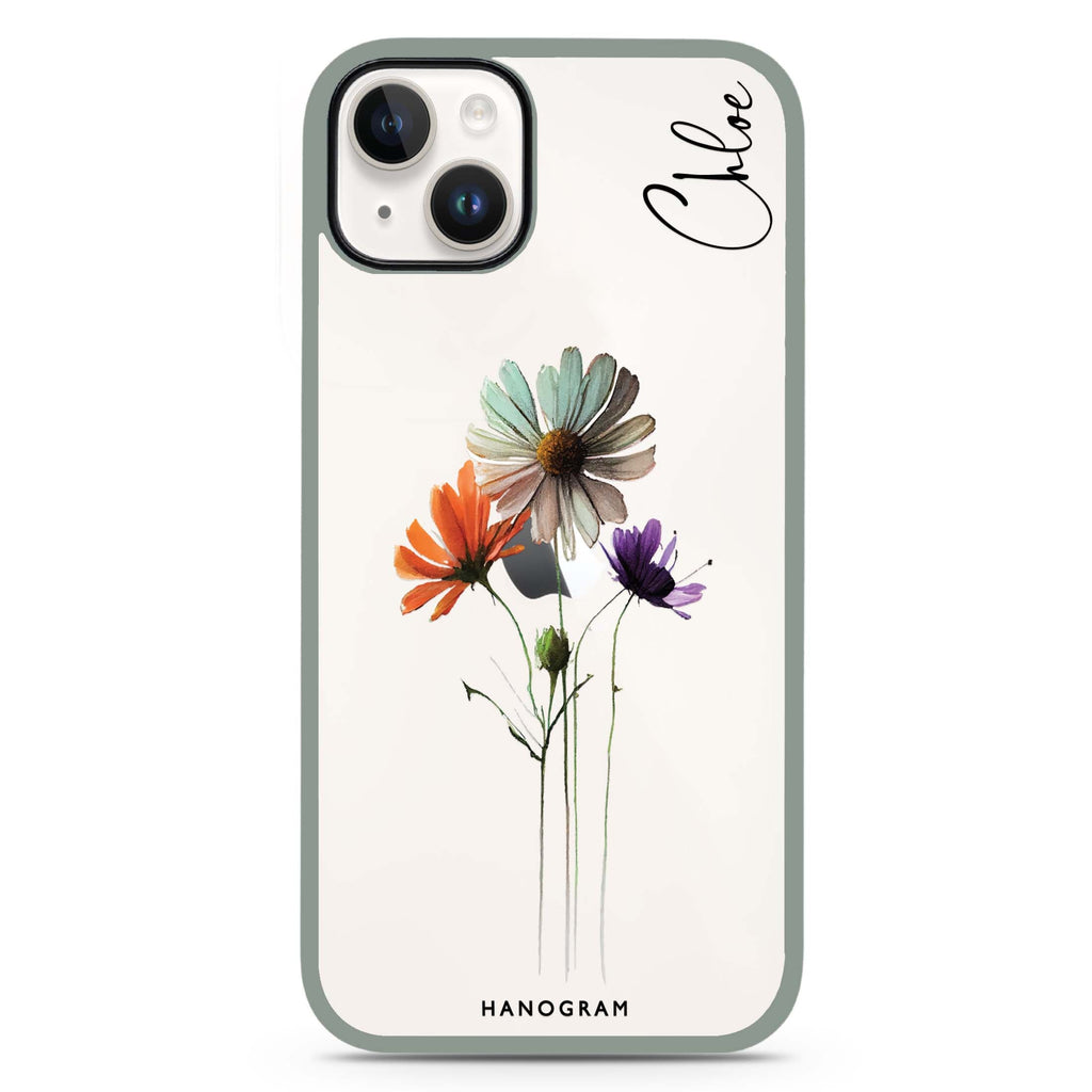 A watercolour floral iPhone 15 Plus 防衝擊保護殼
