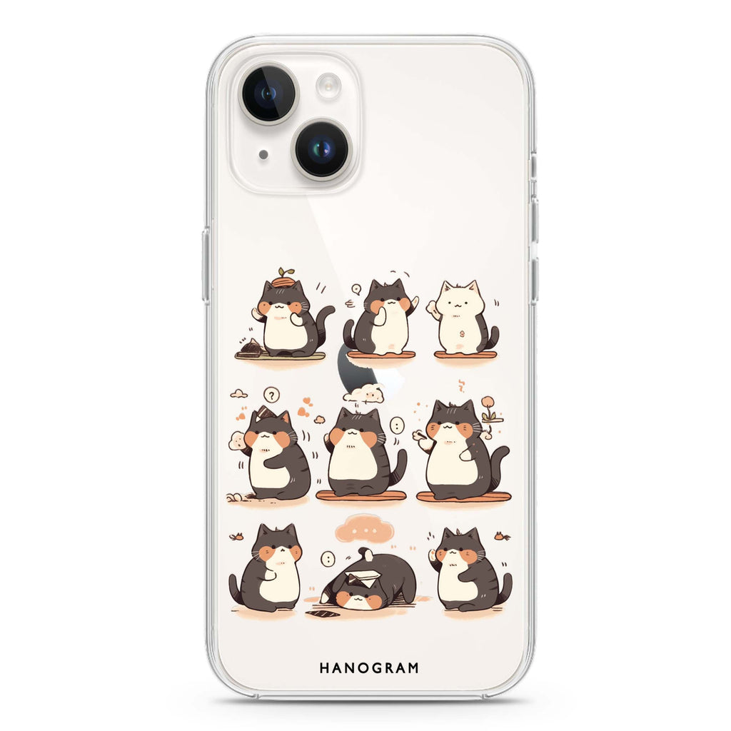 Zen Meowster iPhone 14 Plus 水晶透明保護殼