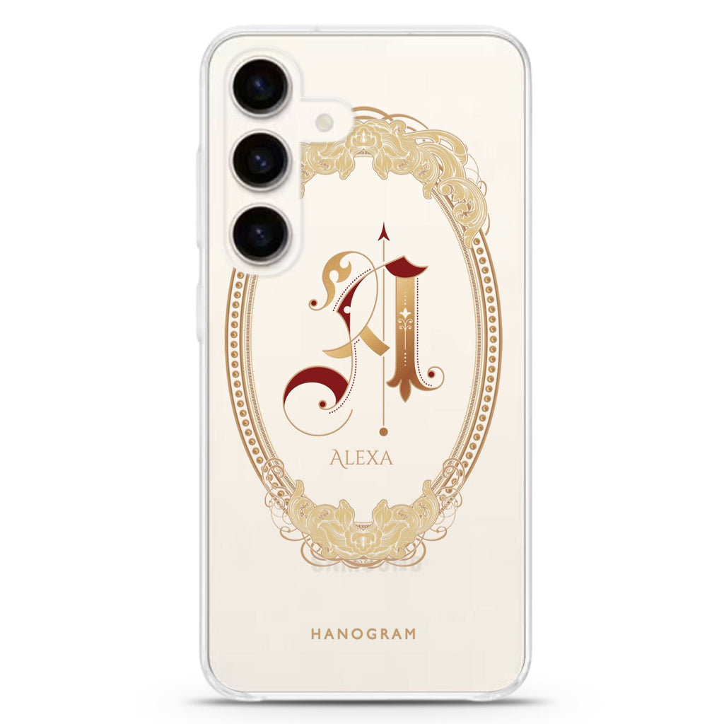 Gothic Ornamental Samsung Galaxy S26/S25/S24 水晶透明保護殼正面展示