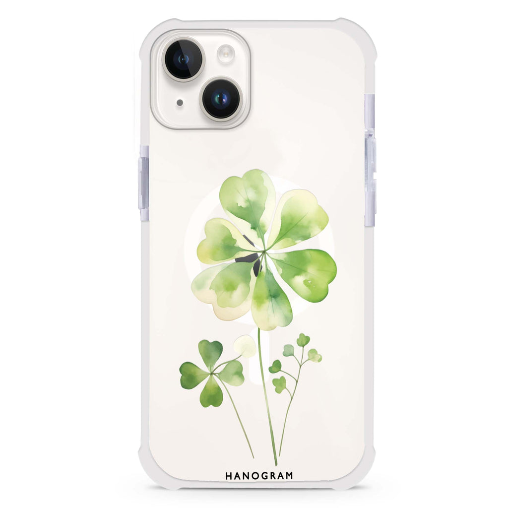 Clover's Heart iPhone 15 Plus Magsafe 兼容超強防摔保護殼
