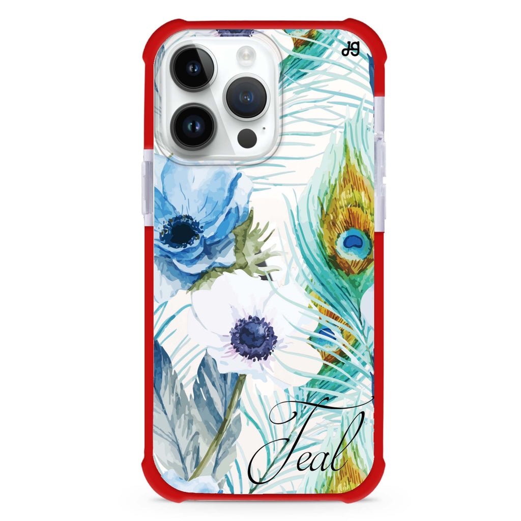 Pretty Watercolor Flowers iPhone Magsafe 兼容超強防摔保護殼