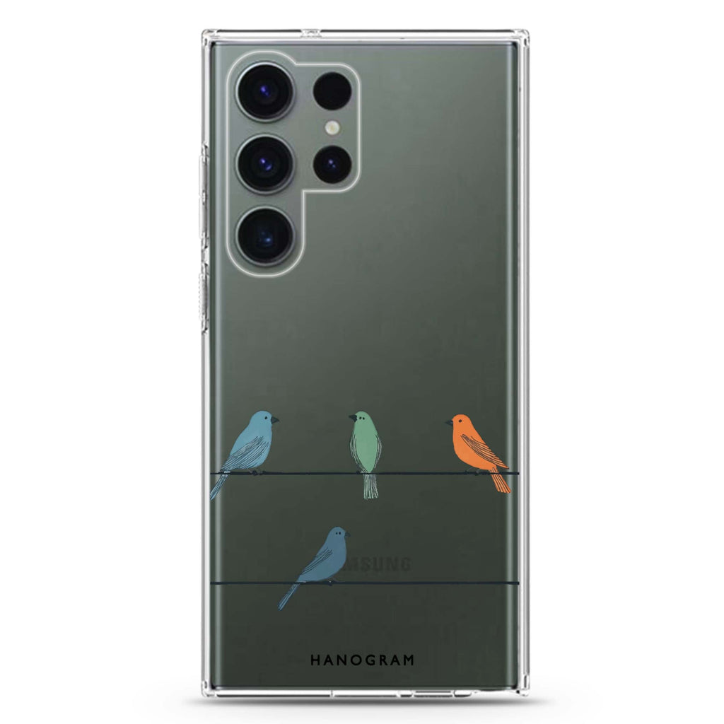 Three Little Hues Samsung Galaxy Ultra 透明保護殼，適用 S26/S25/S24/S23 Ultra，圖1