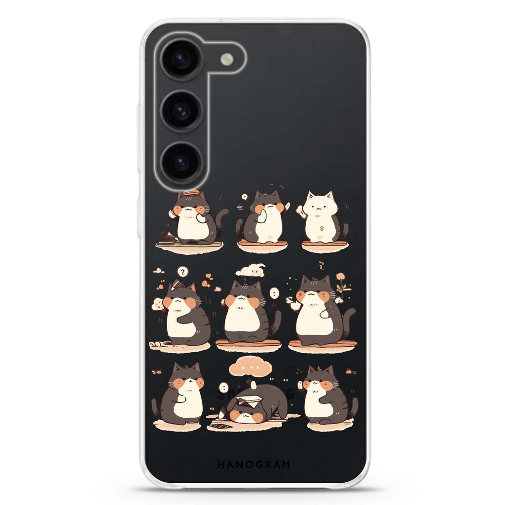 Zen Meowster Samsung Galaxy 水晶透明保護殼