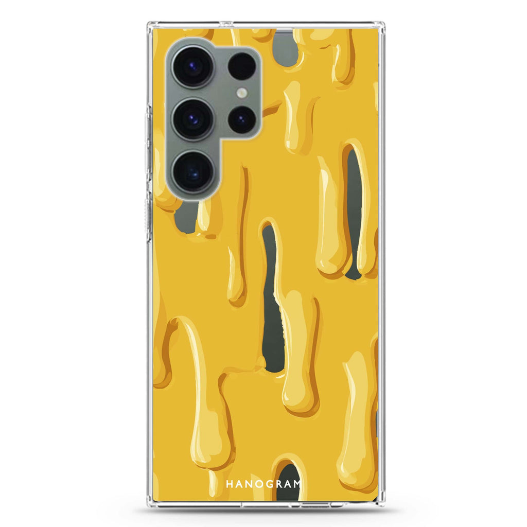 Peanut Butter Drizzle Samsung Galaxy Ultra 透明保護殼，適用 S26/S25/S24/S23 Ultra，圖1
