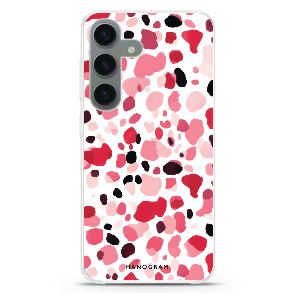 Leopard Luxe Samsung Galaxy S26/S25/S24 水晶透明保護殼正面展示