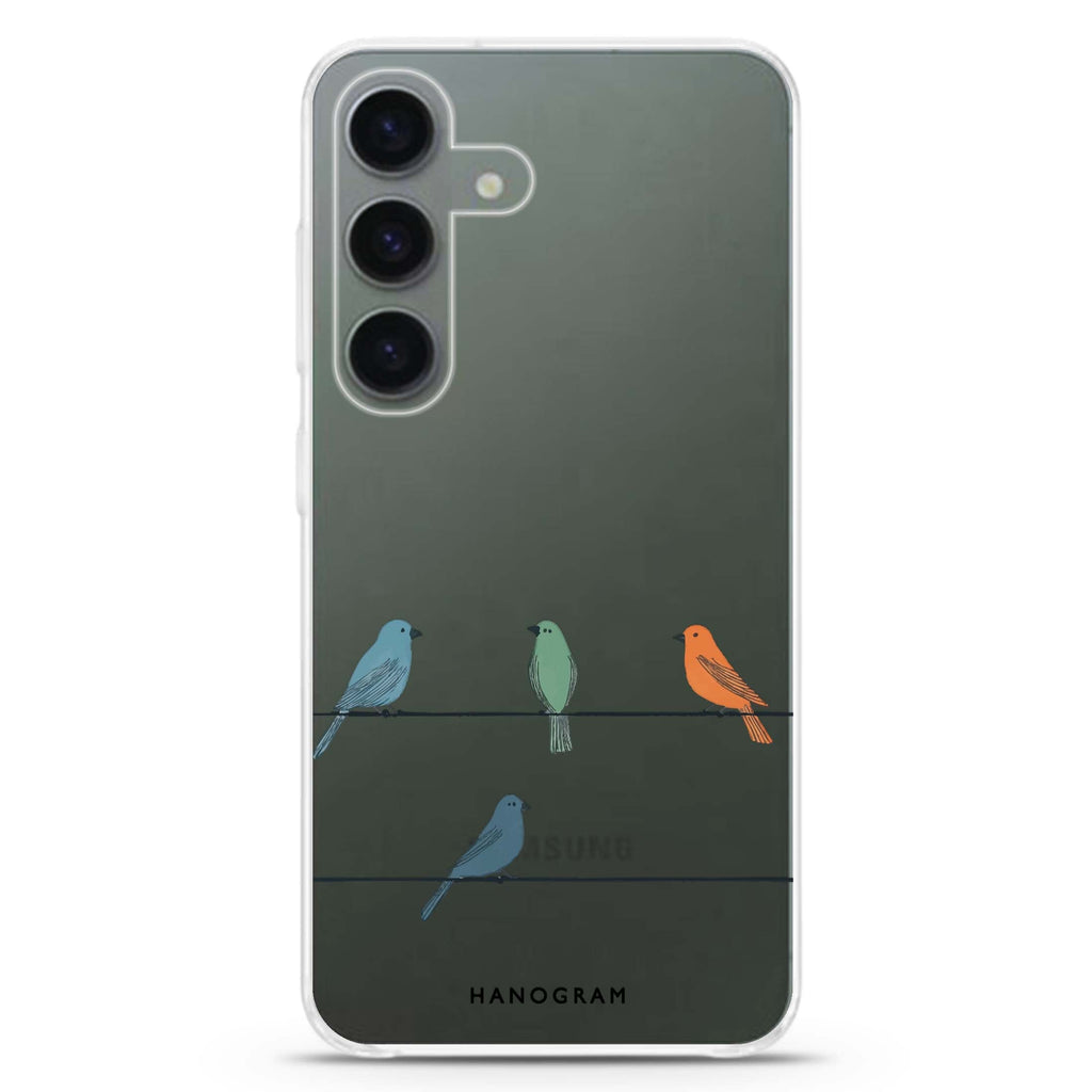 Three Little Hues Samsung Galaxy S26/S25/S24 水晶透明保護殼正面展示