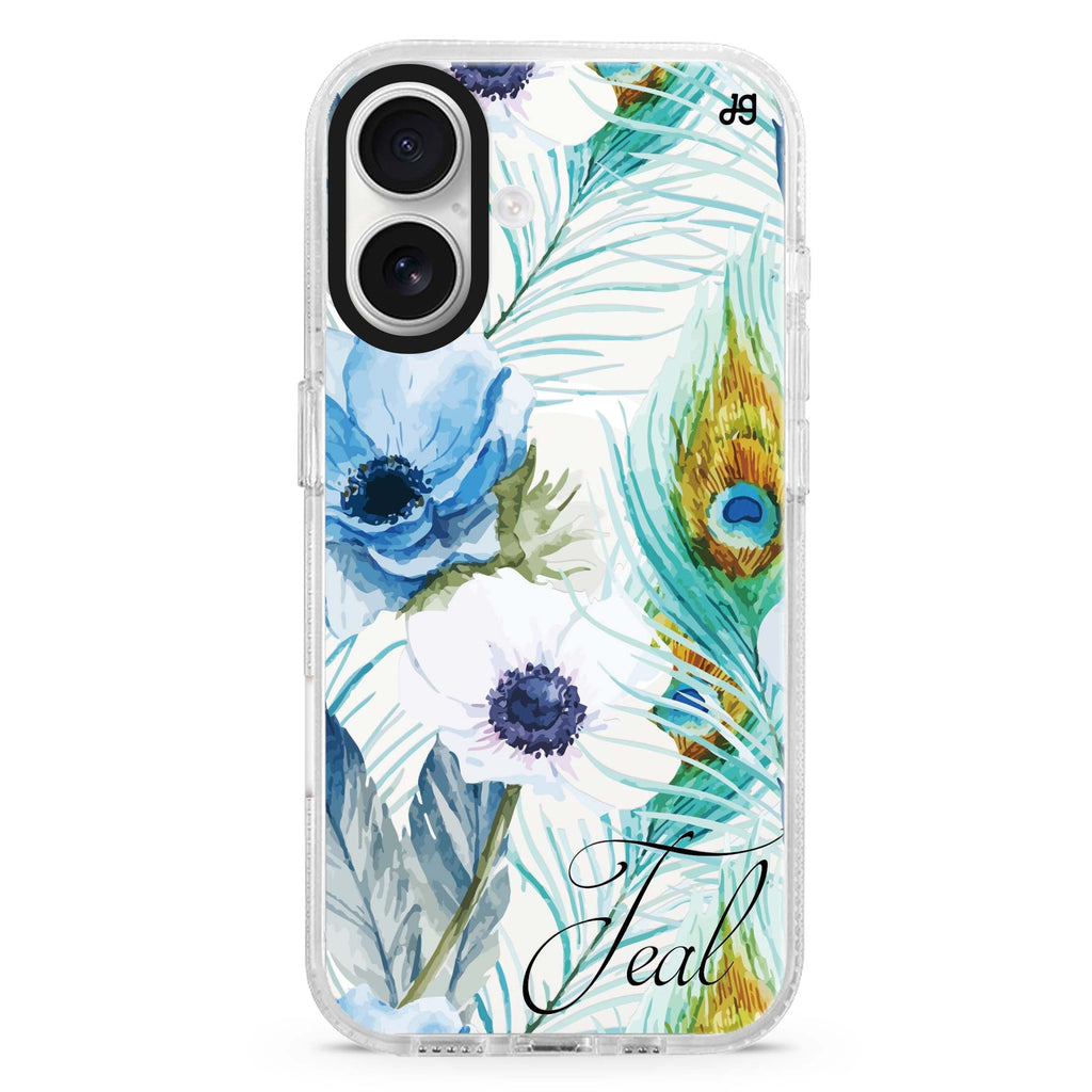 Pretty Watercolor Flowers Magsafe 兼容水晶透明保護殼