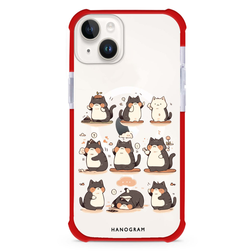 Zen Meowster iPhone 15 Plus Magsafe 兼容超強防摔保護殼