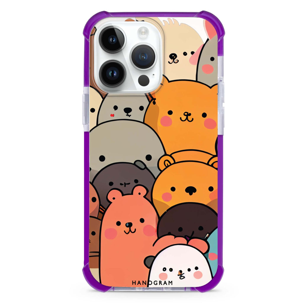 Cute animals iPhone Magsafe 兼容超強防摔保護殼