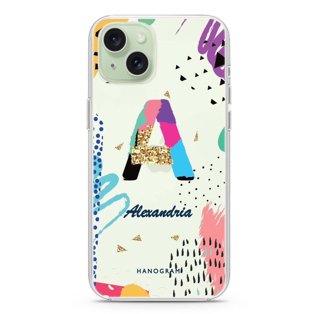 Artistic Monogram IV iPhone 15 plus 水晶透明保護殼