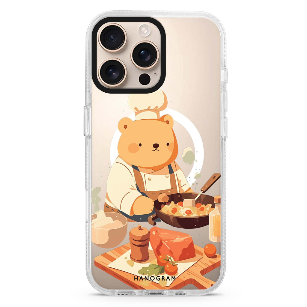 Culinary Bear Magsafe 兼容水晶透明保護殼